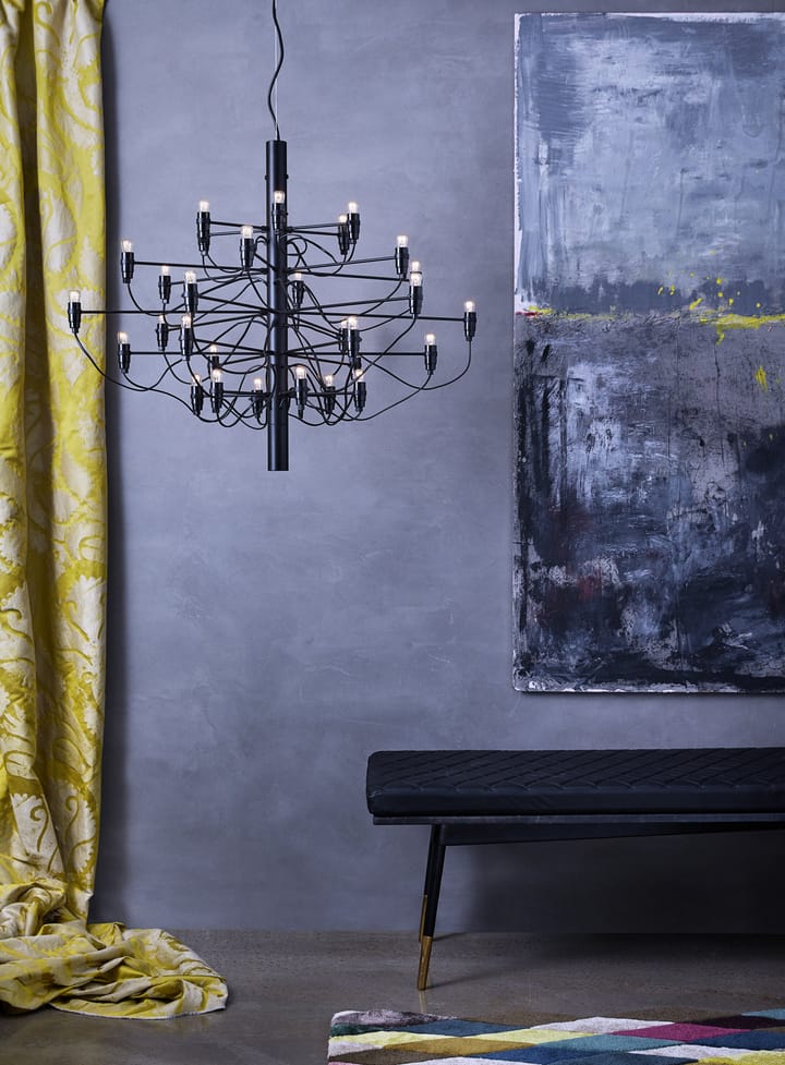 2097 Sarfatti ljuskrona LED, Krom 30 lampor Flos