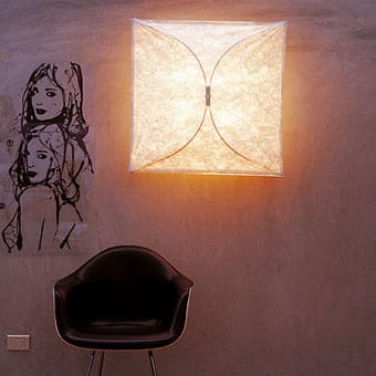 Ariette 1 vägglampa, vit, textilduk/stålstativ Flos
