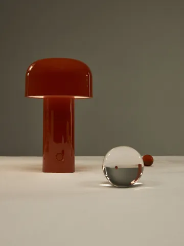 Bellhop bordslampa portabel - Brick red, IP54 (inom/utomhus) - Flos