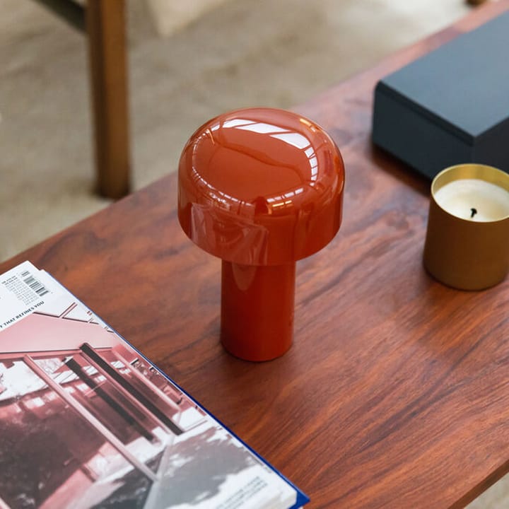 Bellhop bordslampa portabel, Brick red Flos