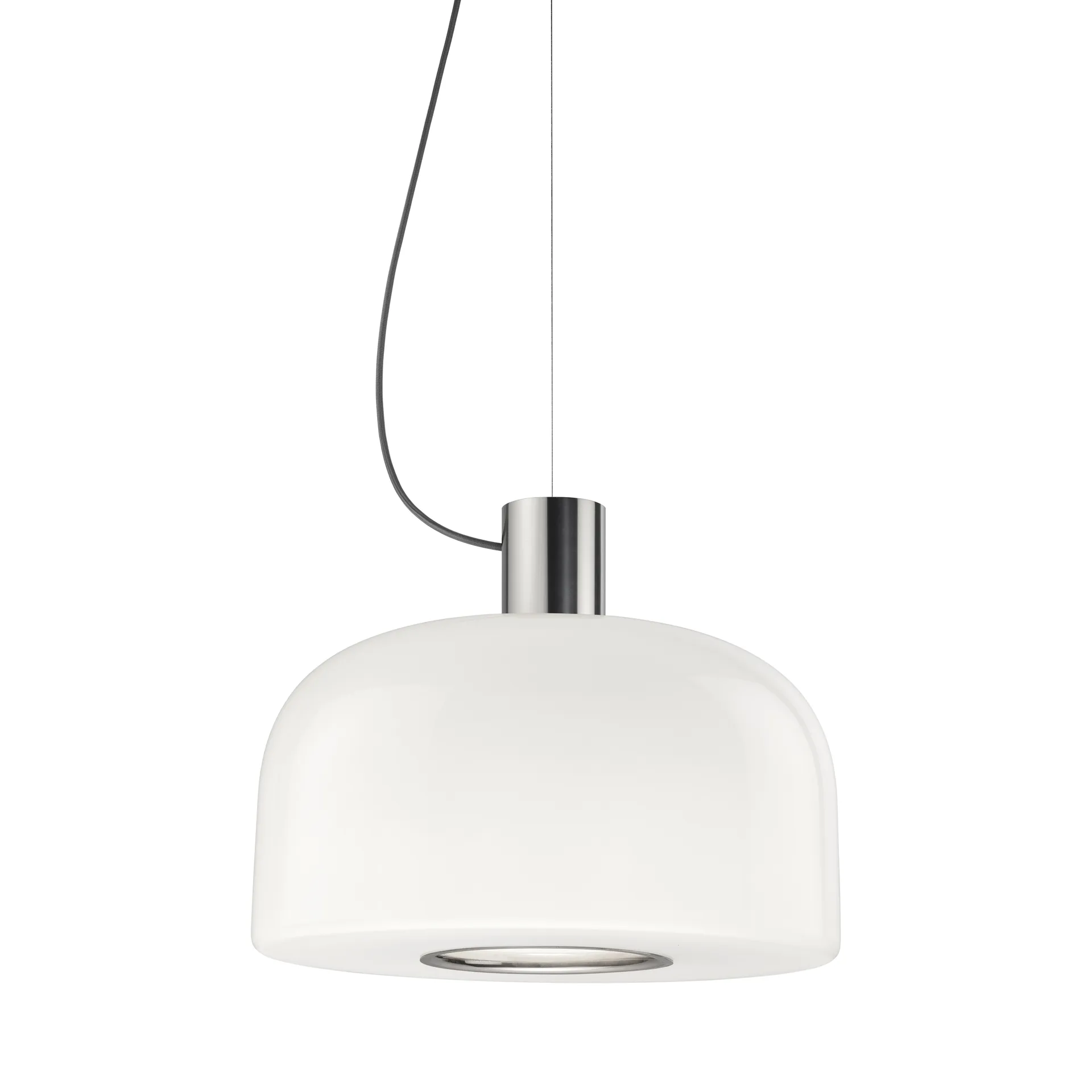 Bellhop Glass S2 pendel, Bright aluminum Flos