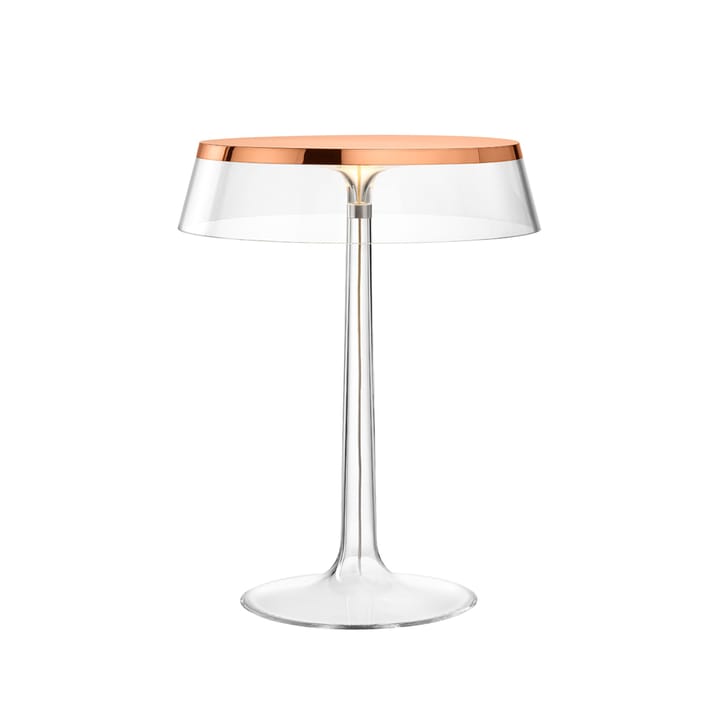 Bon Jour T bordslampa - copper, transparent skärm  - Flos