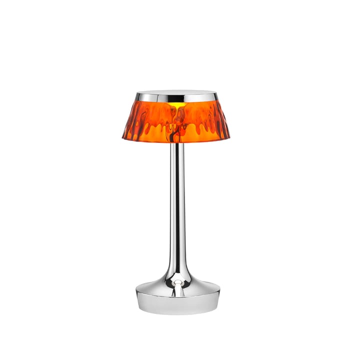 Bon Jour Unplugged bordslampa - Chrome-amber - Flos