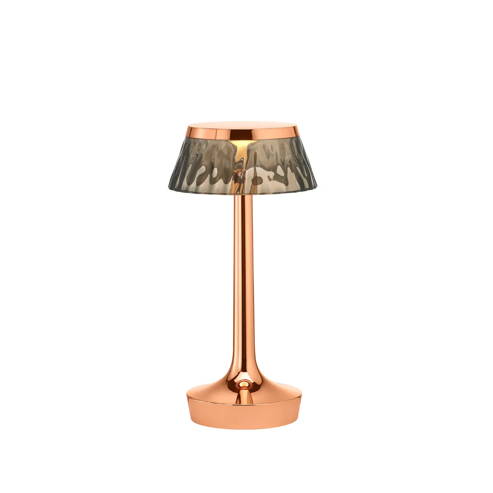 Bon Jour Unplugged bordslampa, Copper-fumée Flos