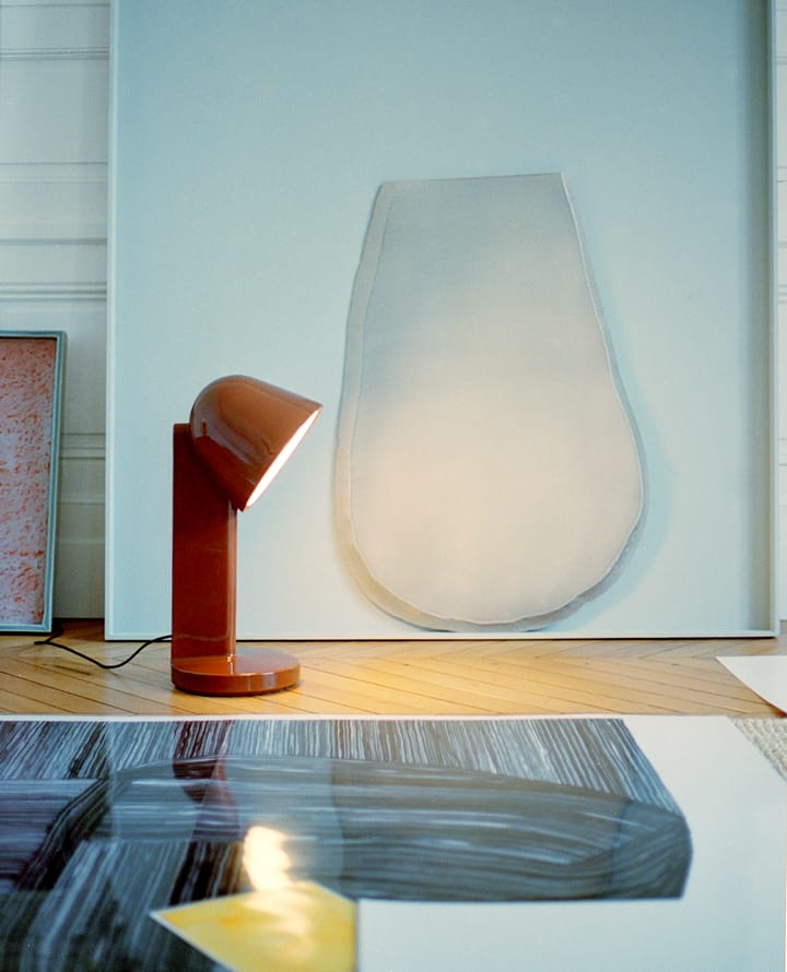Céramique Down bordslampa, Rust red Flos