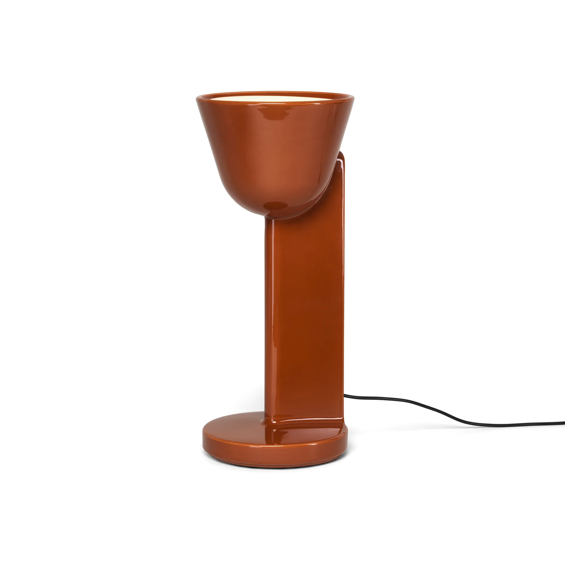 Céramique Up bordslampa, Rust red Flos