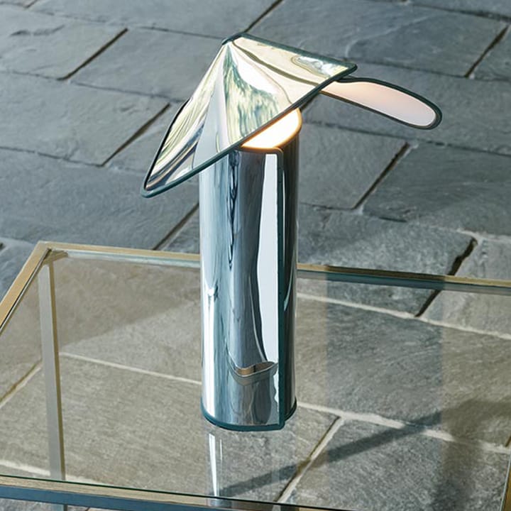 Chiara T bordslampa, aluminium, antracit kant Flos