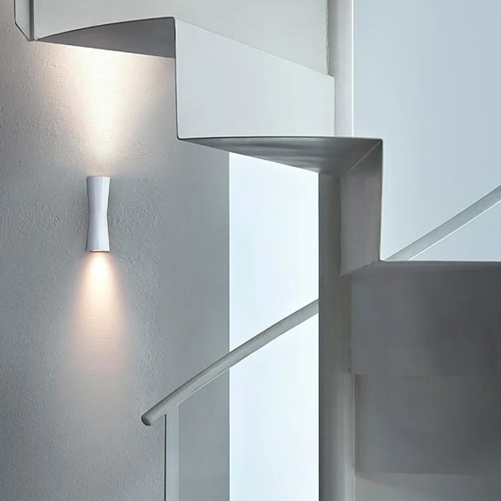 Clessidra 40°+40 vägglampa, Krom Flos