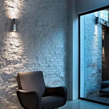 Clessidra 40°+40 vägglampa - Krom - Flos