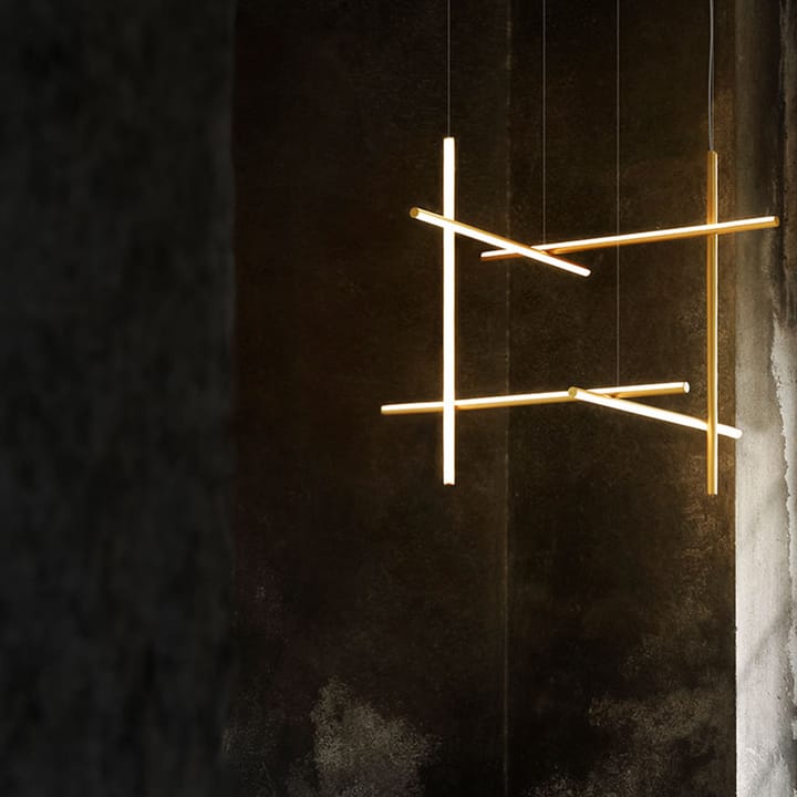 Coordinates S1 pendel, aluminium Flos