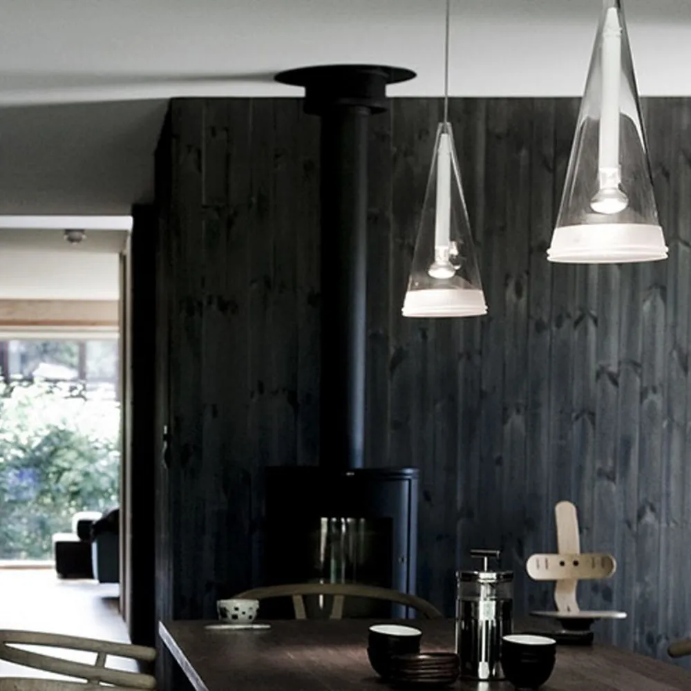 Fucsia 1 pendel, Glas Flos