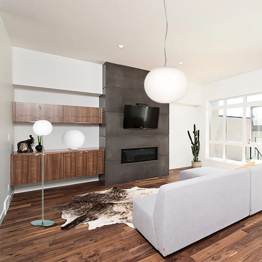 Glo-ball S1 pendel, Vitt opalglas Flos