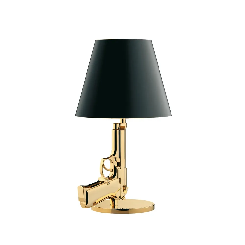 Gun Bedside bordslampa, Guld Flos