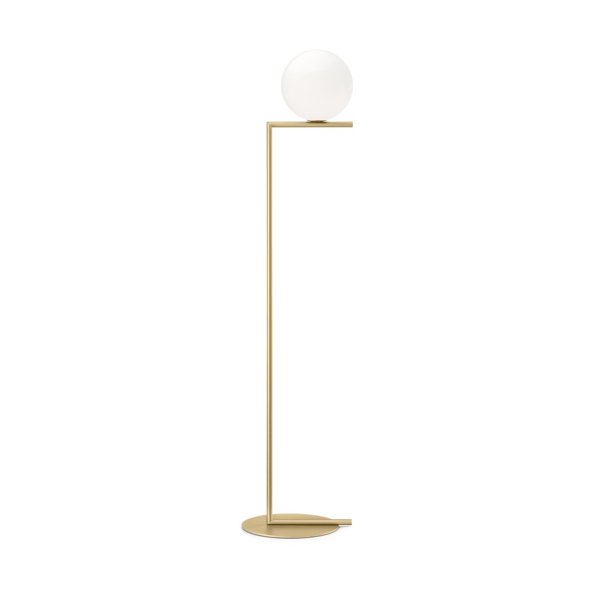 Flos IC F1 golvlampa 135 cm Gold | Skandinavisk Design | Golvlampor | Guldfärgad