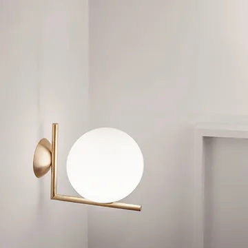 IC lights C/W2 vägglampa - Krom-opal - Flos