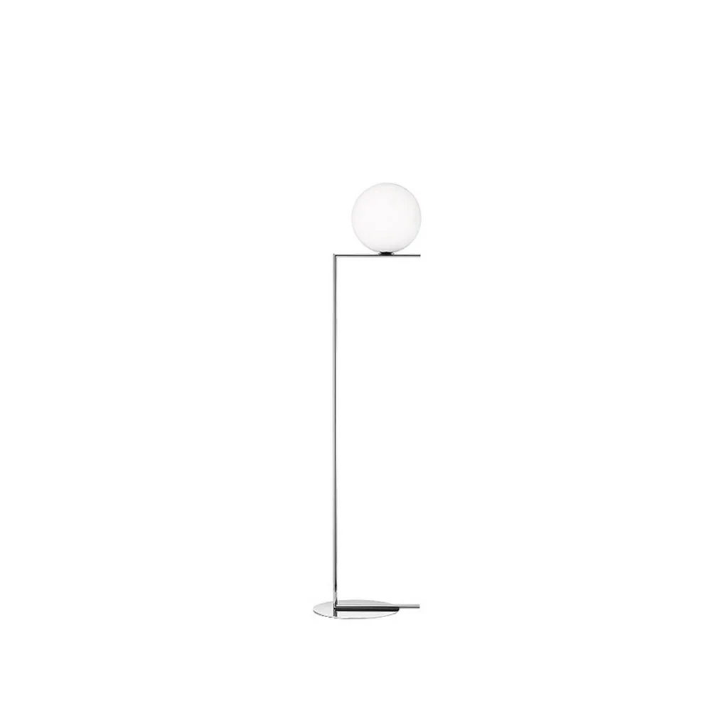 IC lights F1 golvlampa, Krom-opal Flos