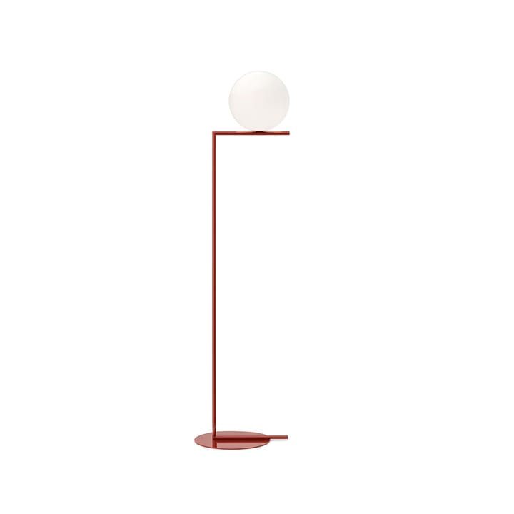 IC lights F2 golvlampa - burgundy, opal - Flos