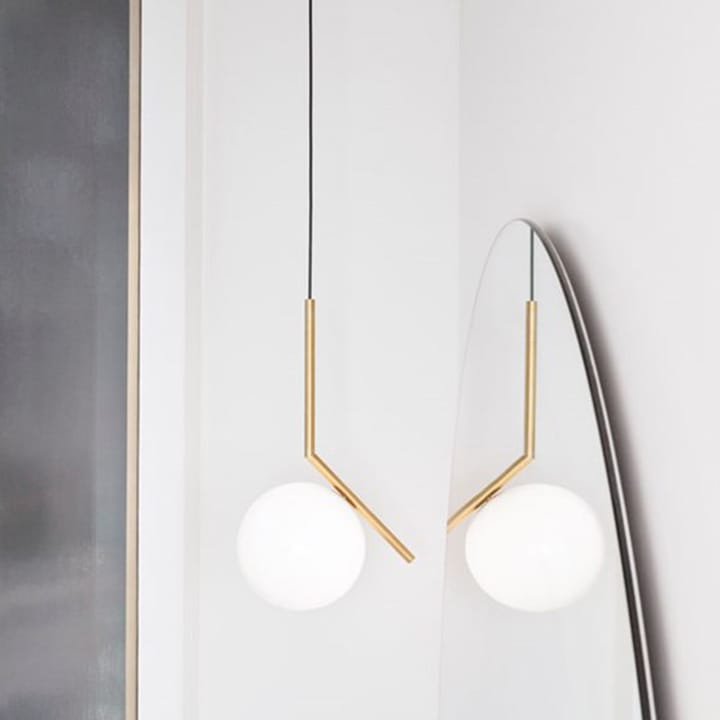 IC lights S2 pendel, krom, opal Flos