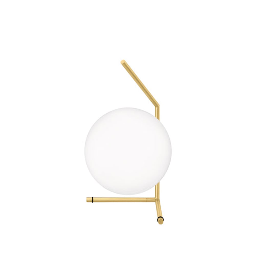 Flos IC lights T1 low bordslampa Borstad mässing-opal