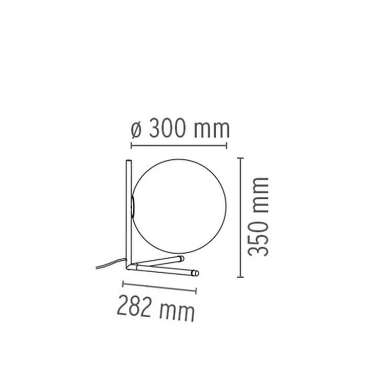 IC lights T2 bordslampa - krom, opal - Flos