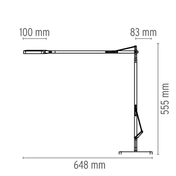 Kelvin T LED bordslampa, antracit Flos