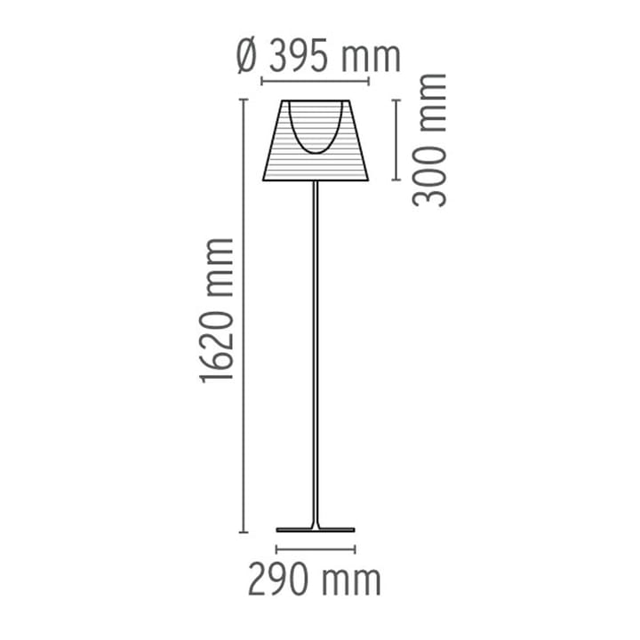 KTribe F2 golvlampa, brons Flos