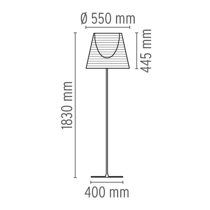 KTribe F3 golvlampa, transparent Flos