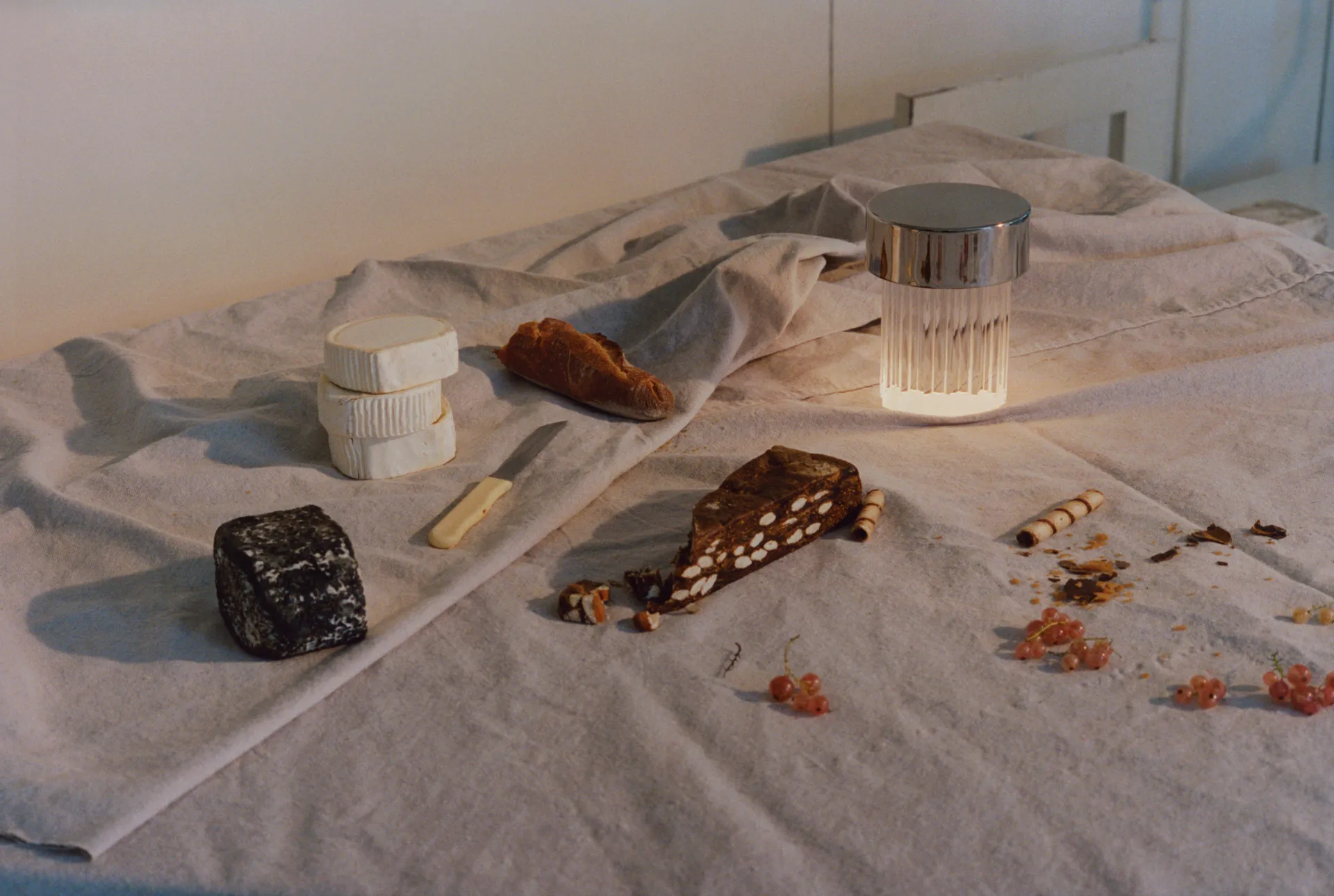 Last Order Fluted IP55 bordslampa, Rostfritt stål Flos