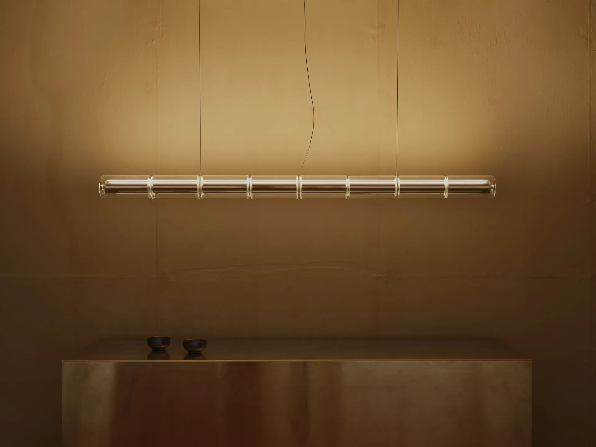 Luce Cilindrica S1 pendel 165,6 cm, Glass Flos