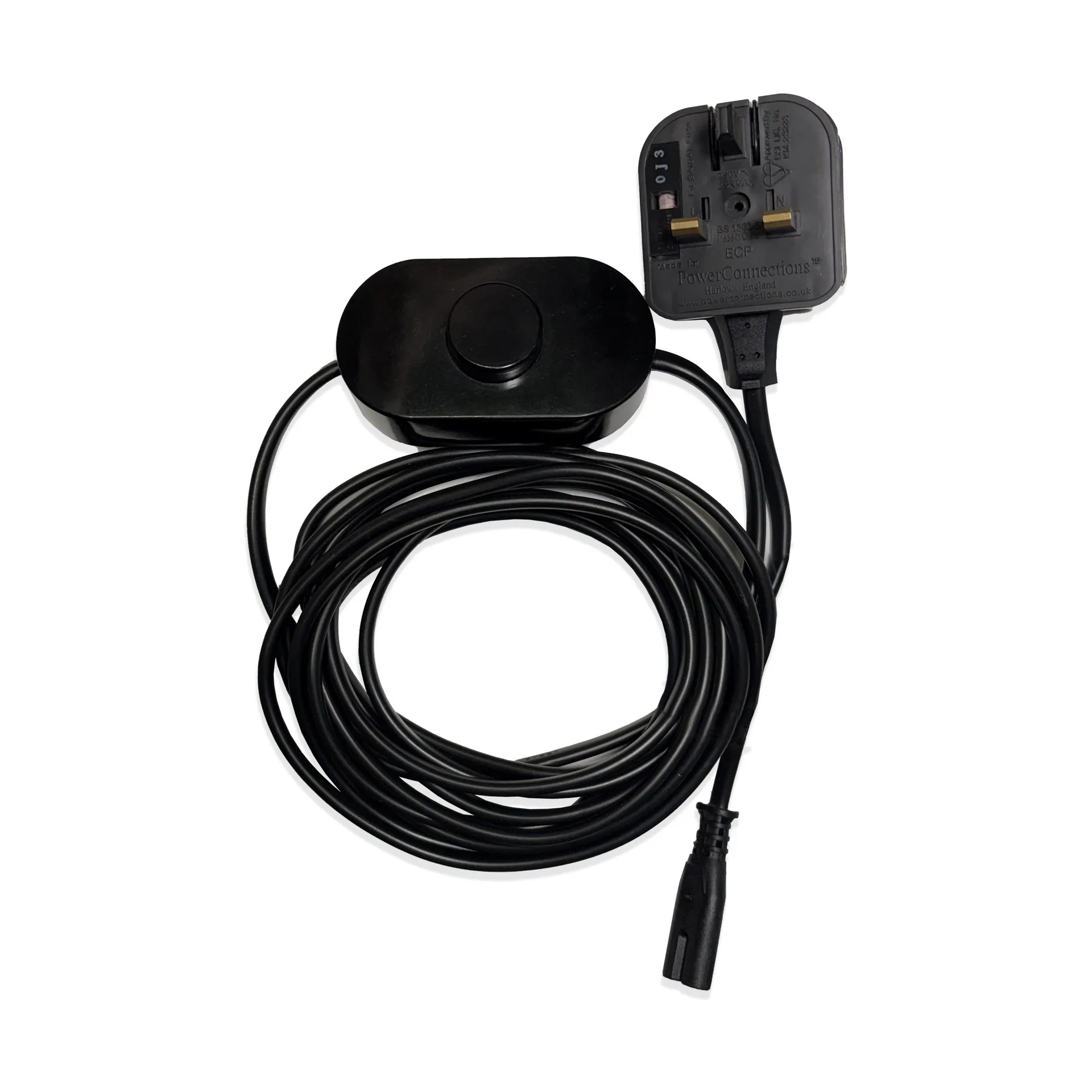 Maap kabel med strömbrytare och brittisk stickkontakt, Reservdel Flos