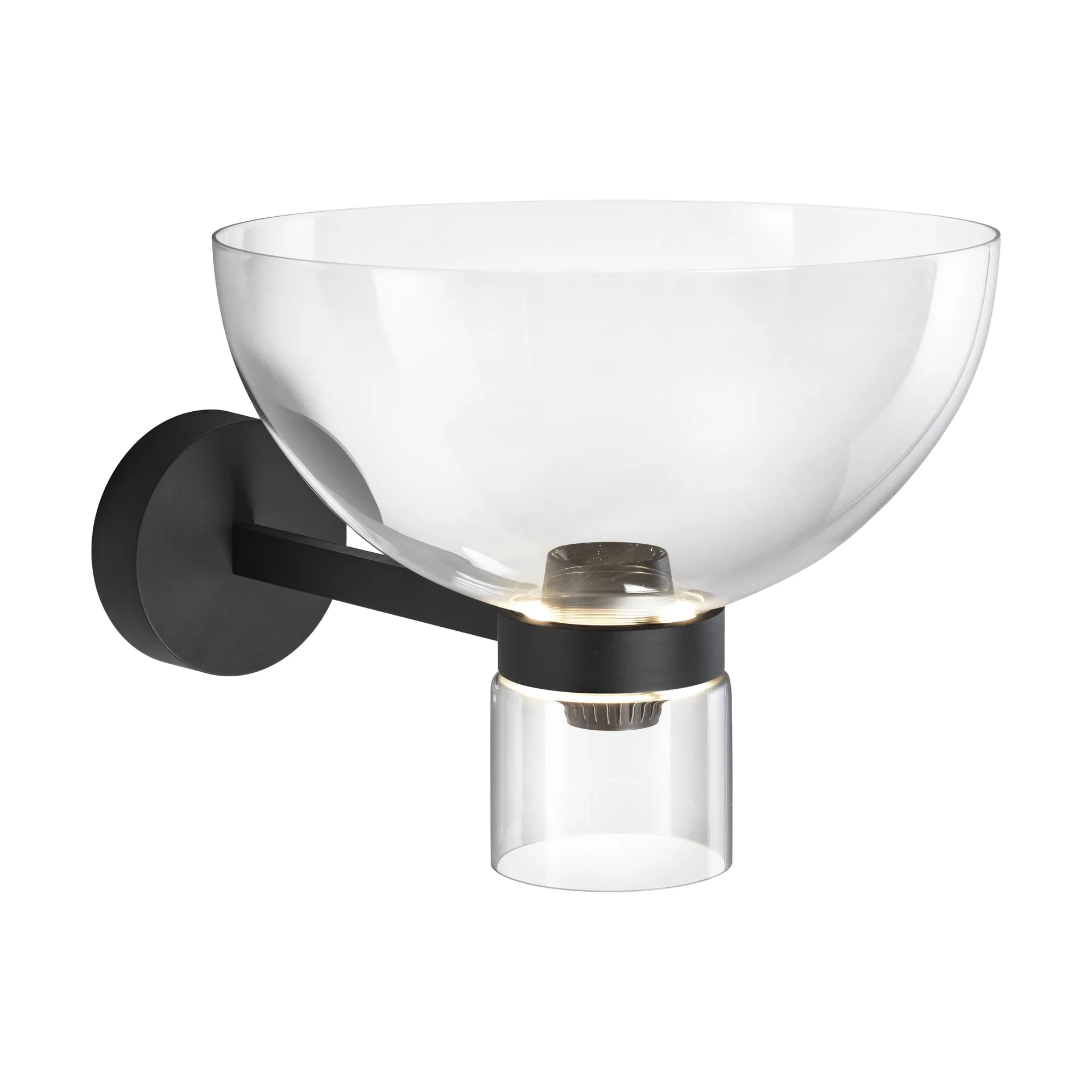 Nocturne Bowl vägglampa - Svart,  Flos