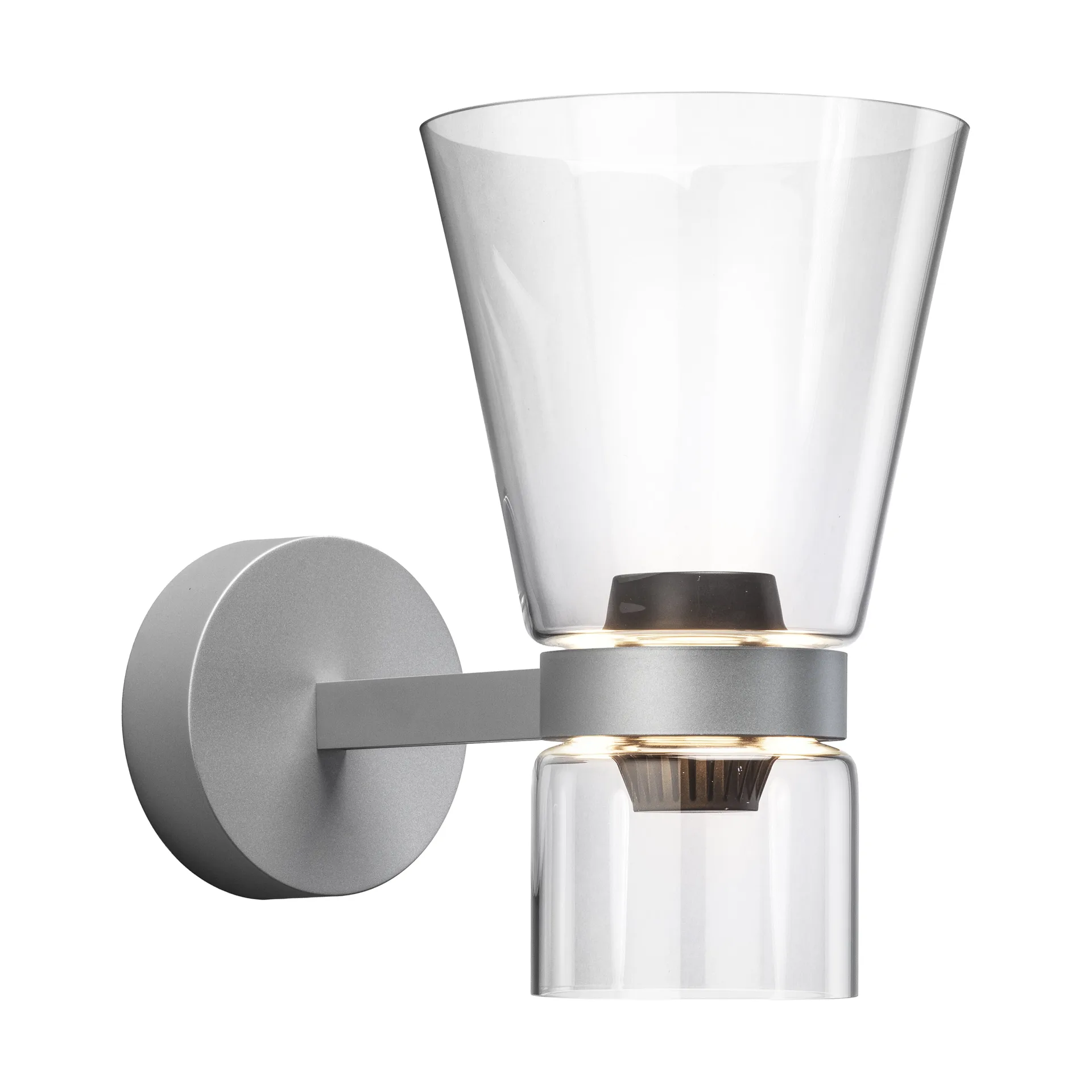 Nocturne Cone vägglampa - Silver,  Flos