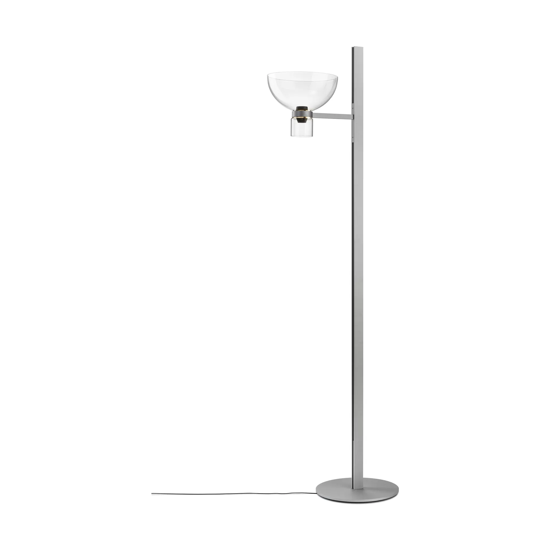 Nocturne F1 bowl golvlampa - silver,  Flos