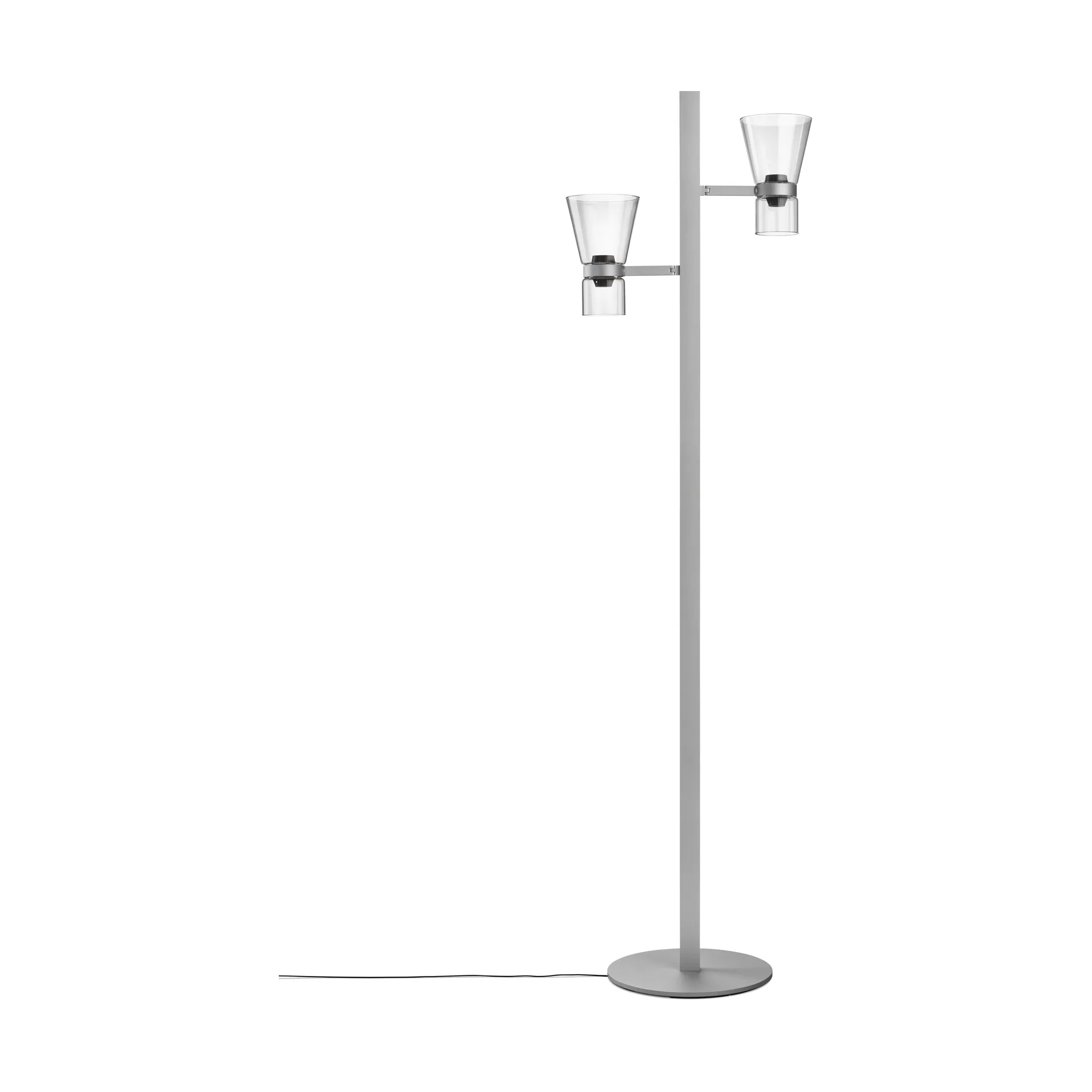 Nocturne F2 cone golvlampa - Silver,  Flos