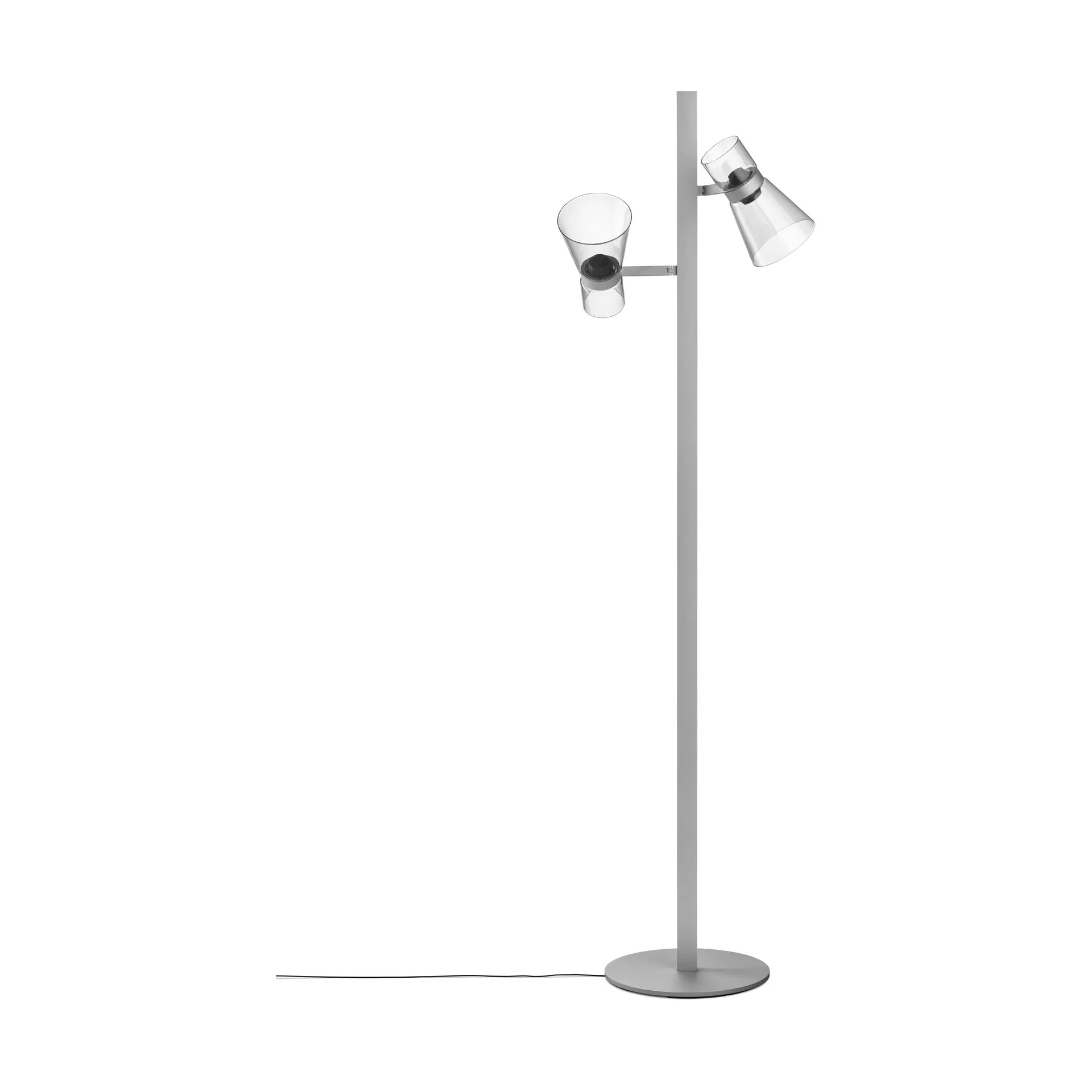 Nocturne F2 cone golvlampa - Silver,  Flos