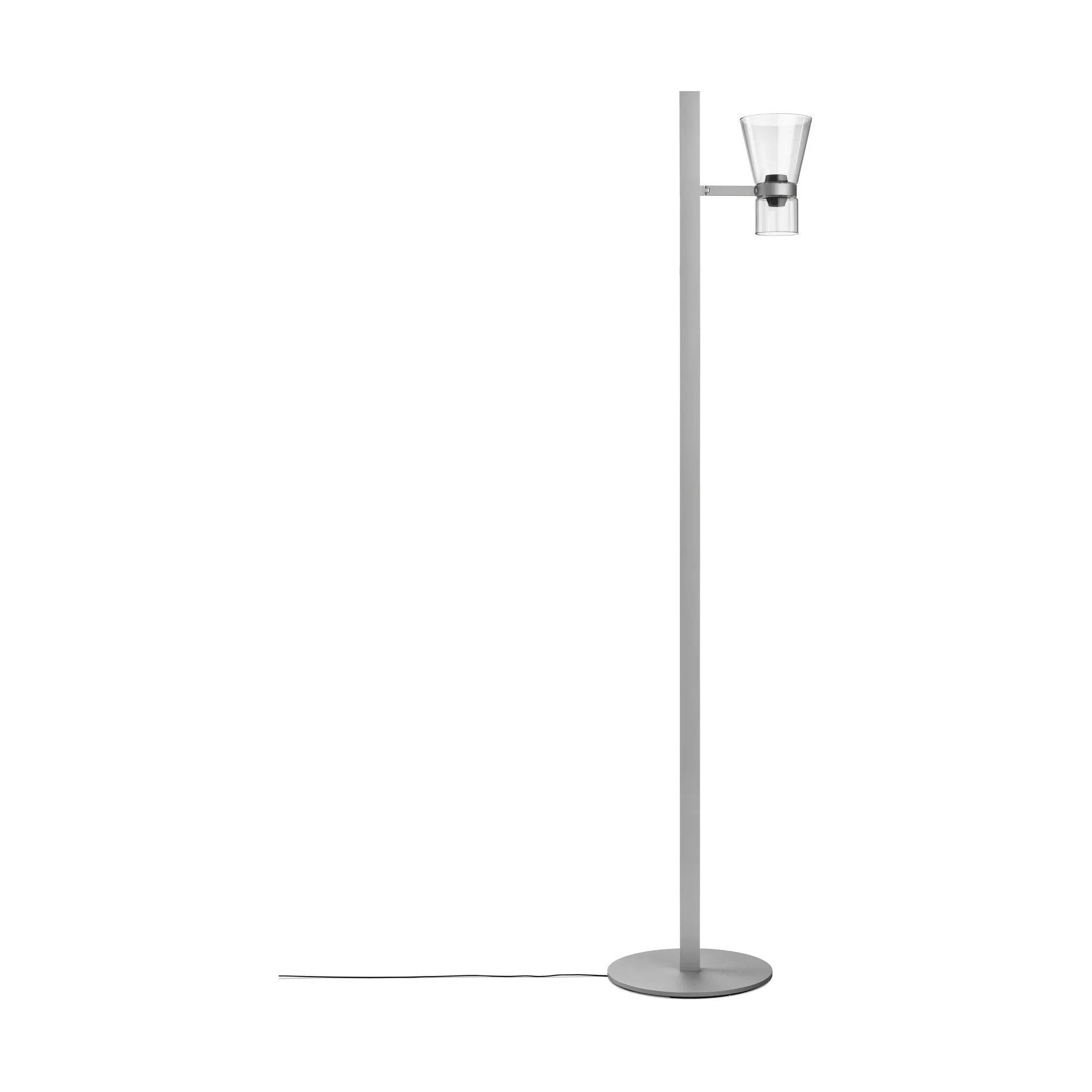 Nocturne FI cone golvlampa - Silver,  Flos