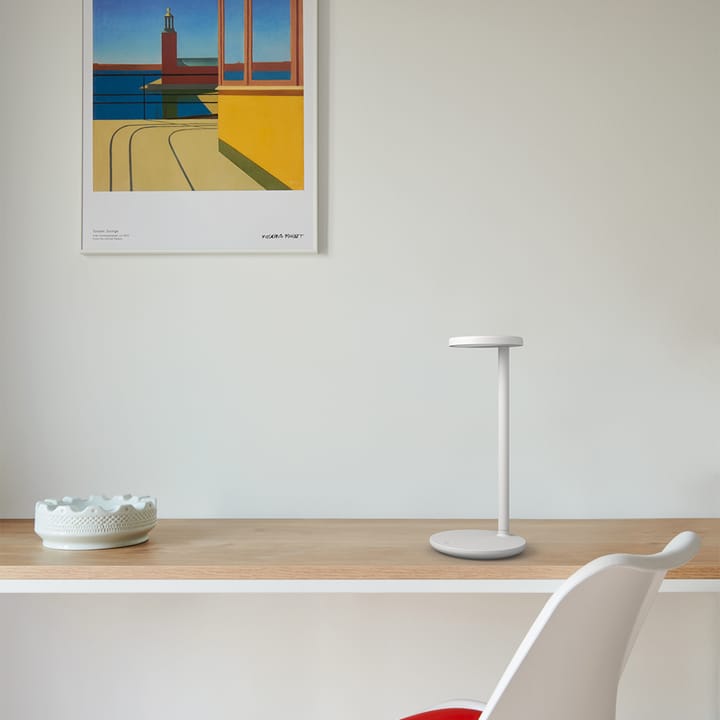 Oblique Qi bordslampa, antracit Flos