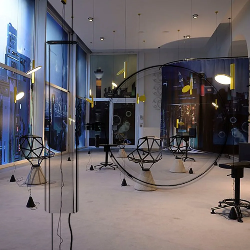 Ok golv- och taklampa, Svart Flos