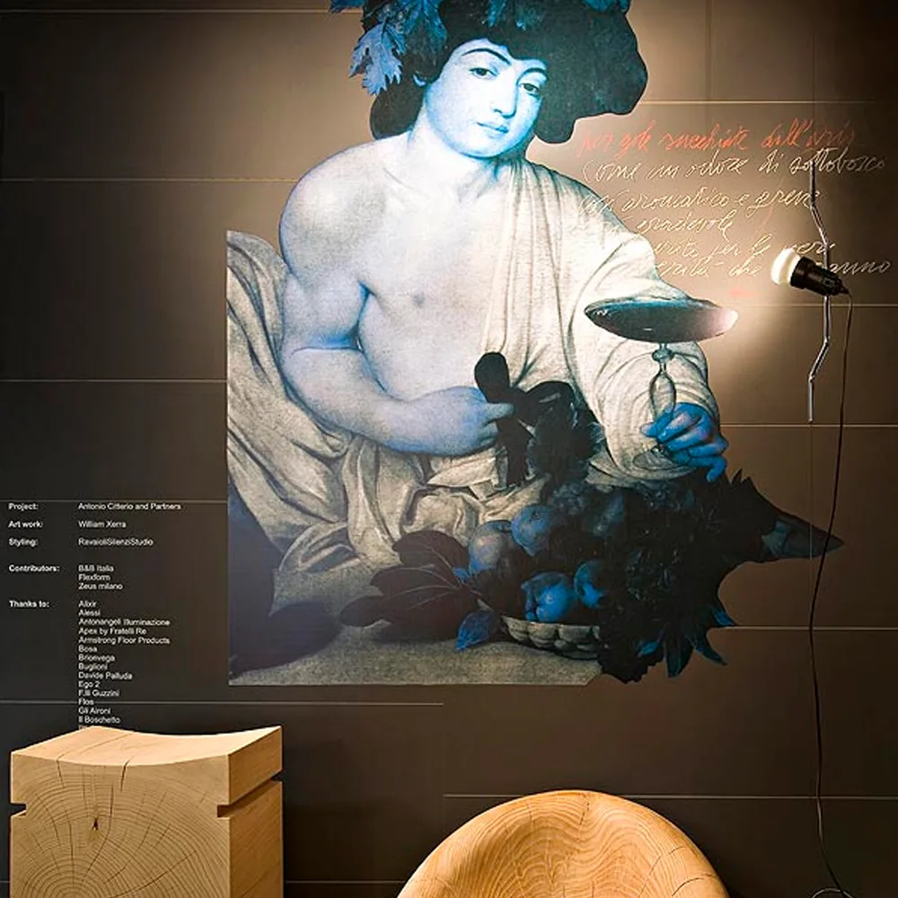 Parentesi golv- och taklampa dimbar, Svart Flos