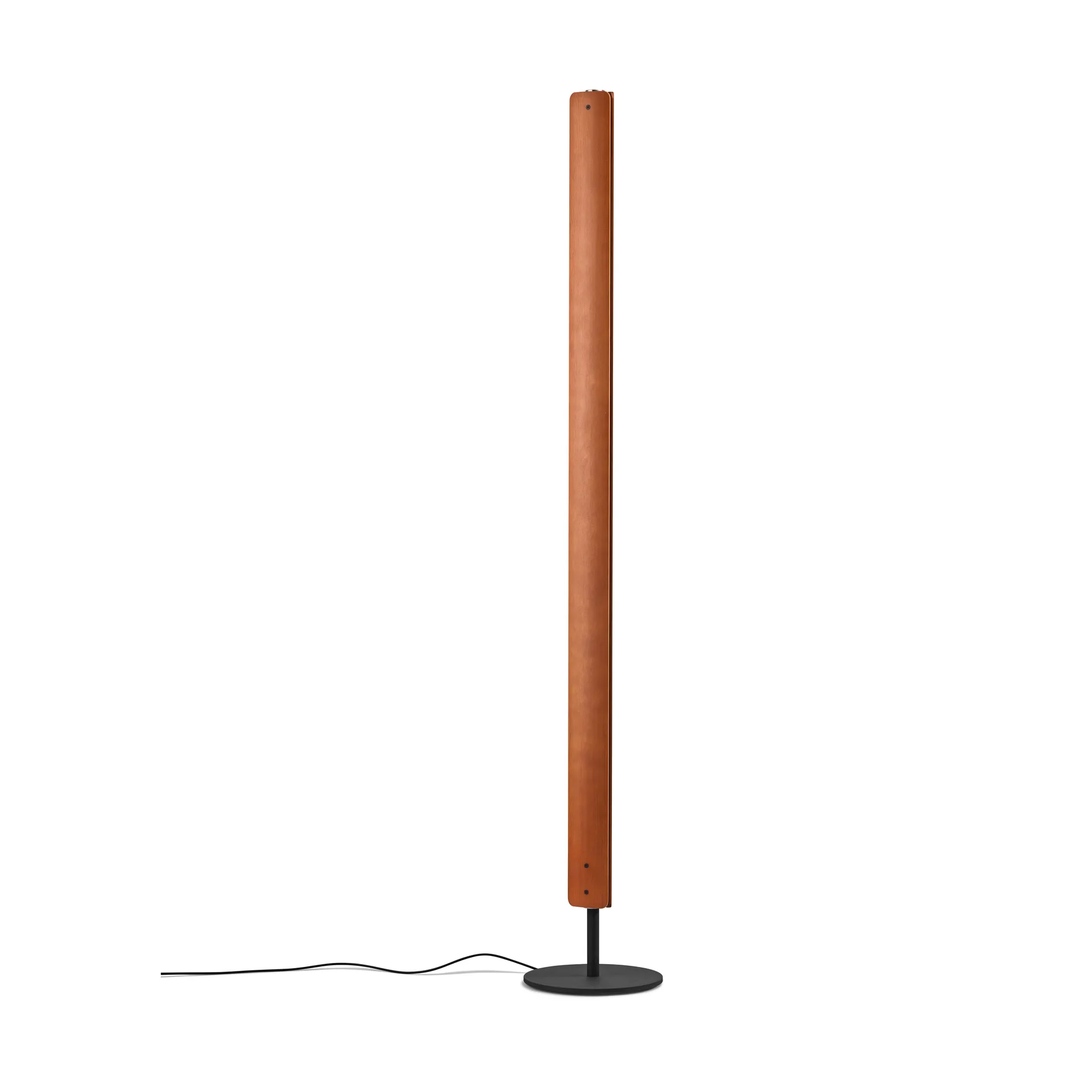 Seki-han golvlampa 226 cm, Heat treatened ash-black metal Flos