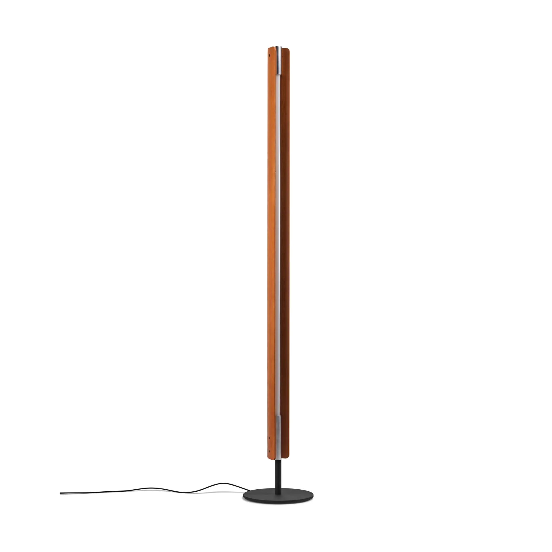 Seki-han golvlampa 226 cm, Heat treatened ash-black metal Flos