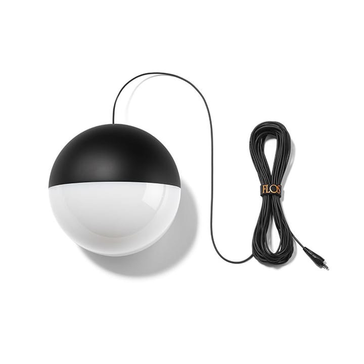 String Light Sphere pendel, svart, 22 m kabel Flos