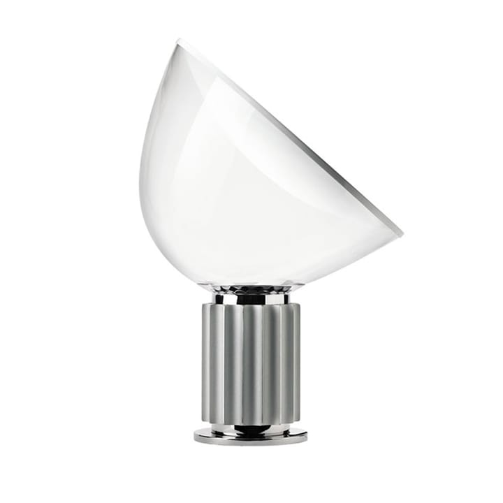 Taccia bordslampa - silver, glasskärm, led - Flos