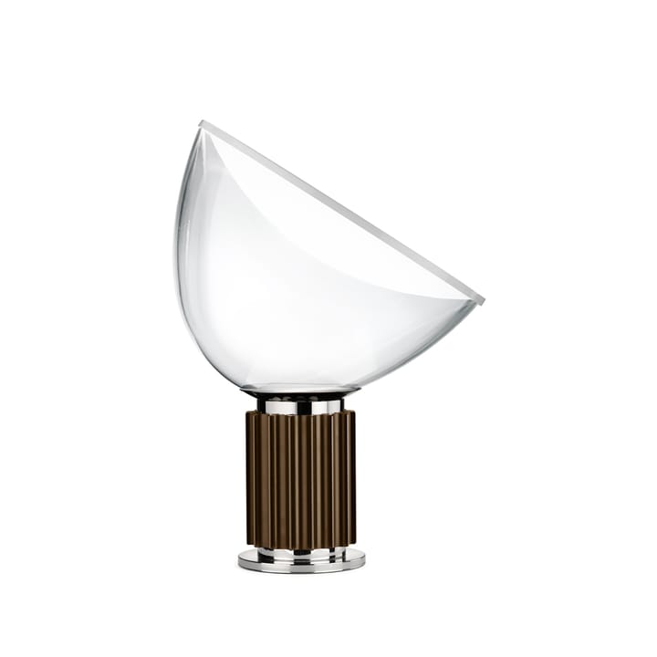 Taccia Small bordslampa - brons, glaskupa - Flos