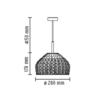 Tatou S1 pendel - ochra - Flos