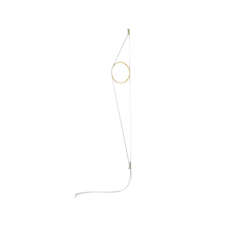 Wirering vägglampa - vit/guld - Flos