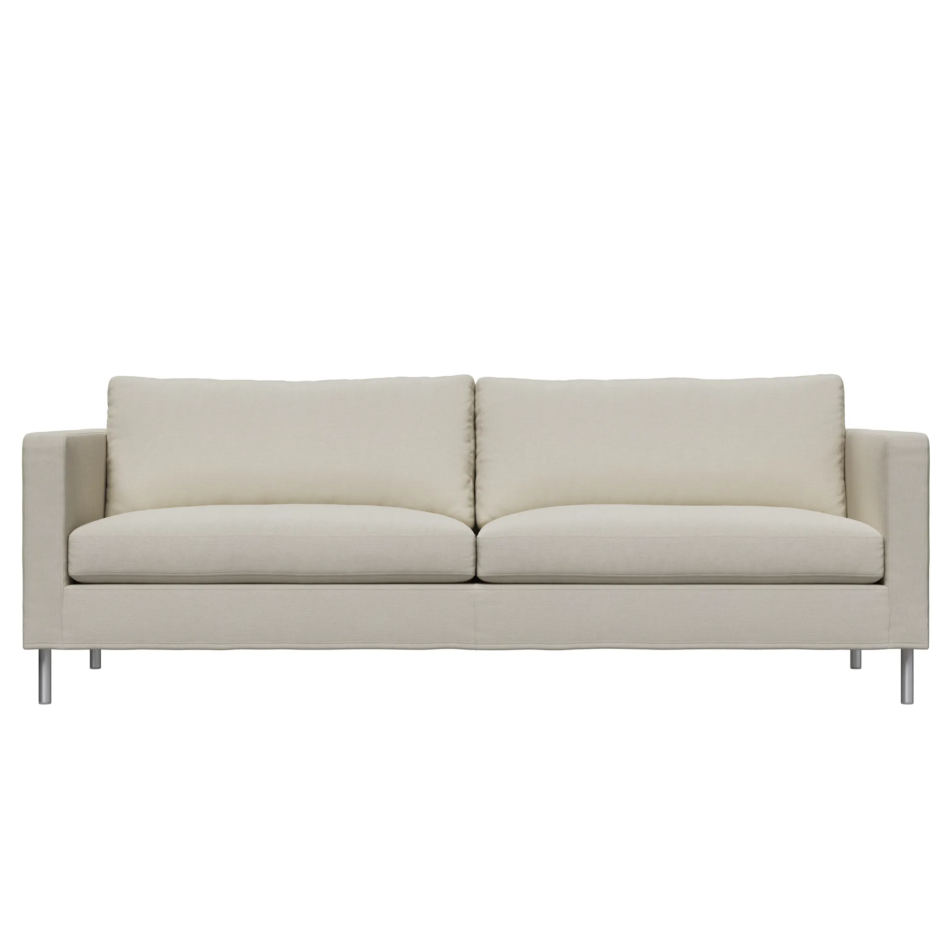 Alex 2,5-sits soffa, Noah 07 light beige-aluminium Fogia