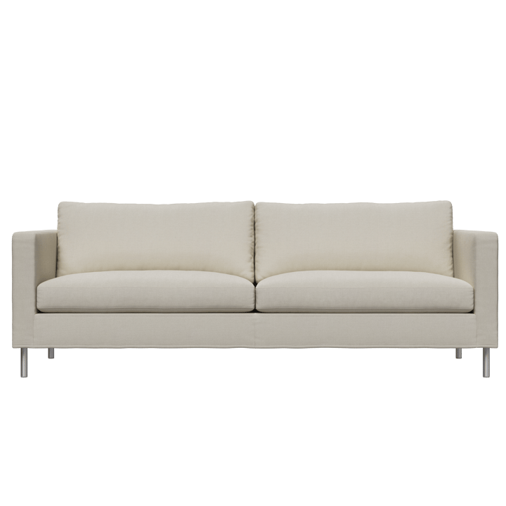 Alex 2,5-sits soffa - Noah 07 light beige-aluminium - Fogia