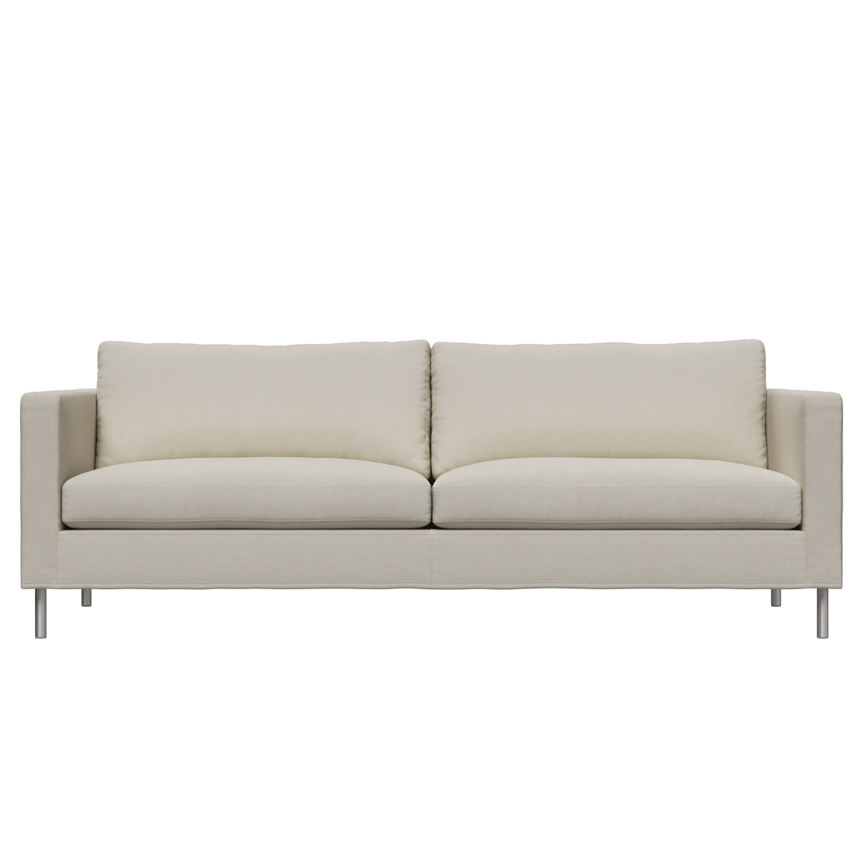 Fogia Alex 2,5-sits soffa Noah 07 light beige-aluminium