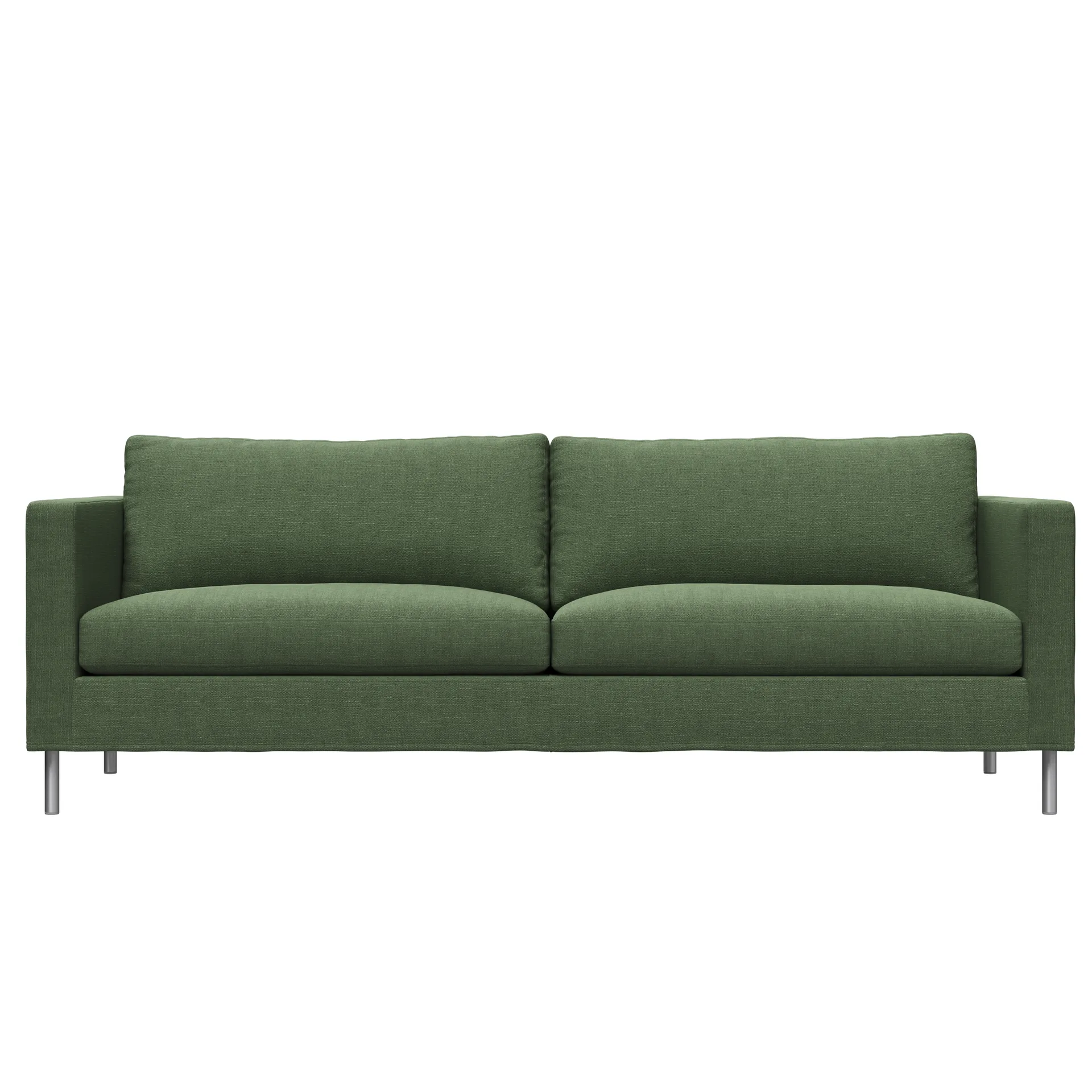 Alex 2,5-sits soffa, Noah 38 dark green-aluminium Fogia